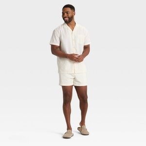 Men's 5" Elevated Pull-On Shorts - Goodfellow & Co™ Off-White XXL